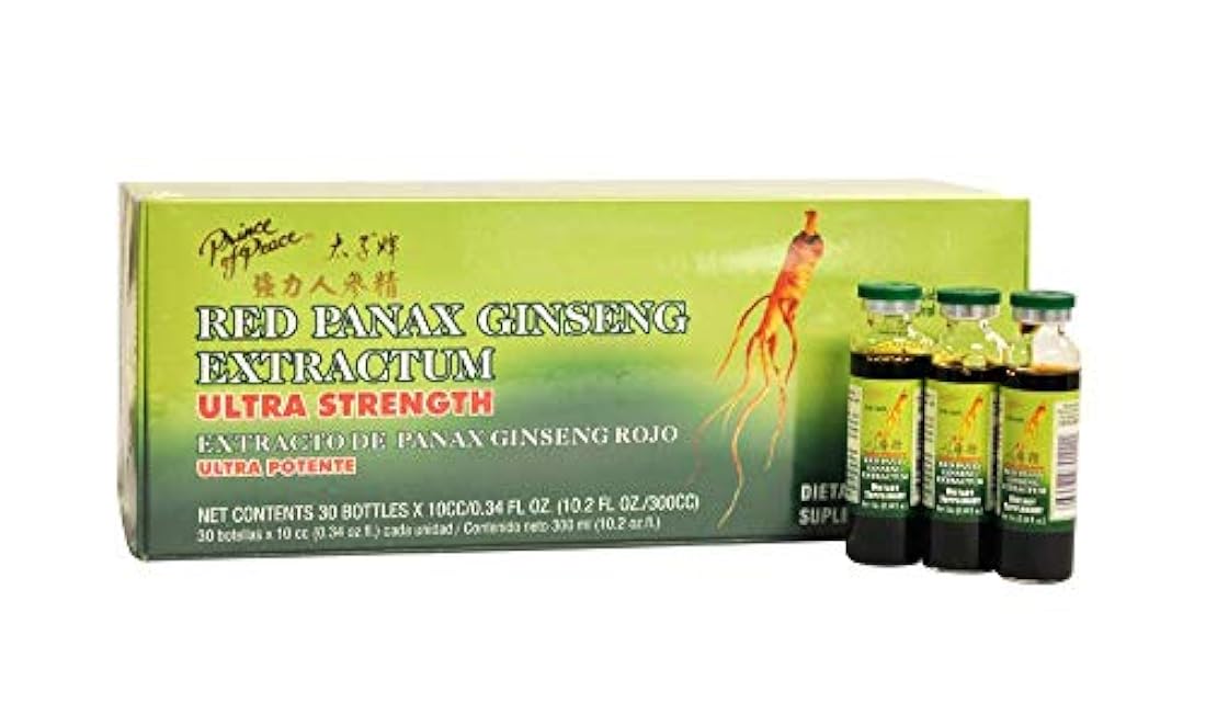 Prince of Peace Red Panax Ginseng Extracto Ultra Fuerza