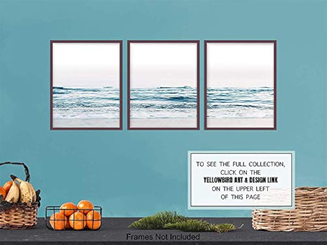 Impresión de arte de pared sin marco de las olas del mar