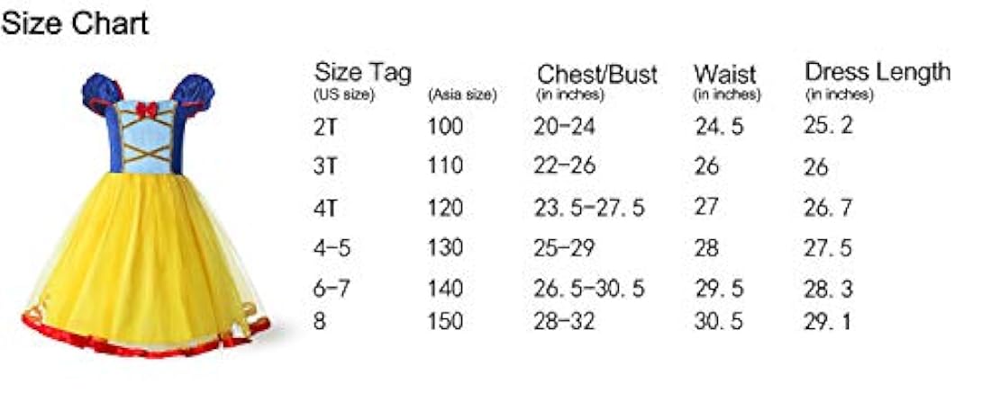 ReliBeauty - Disfraz de princesa con cintura elástica