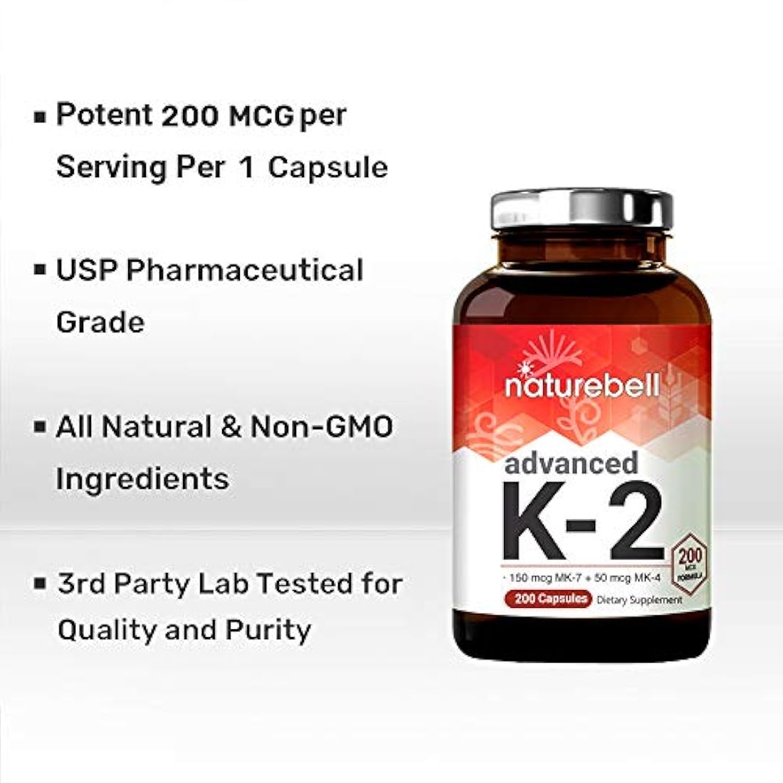 Suplemento avanzado de vitamina K2