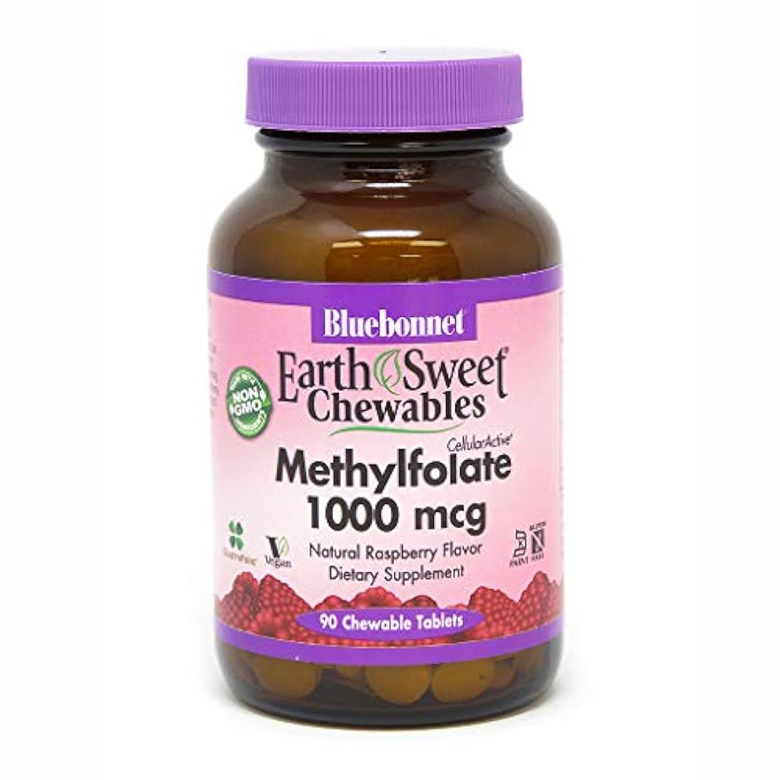 Bluebonnet Tierra Sweet Cellular Active metilfolato 1000 mcg