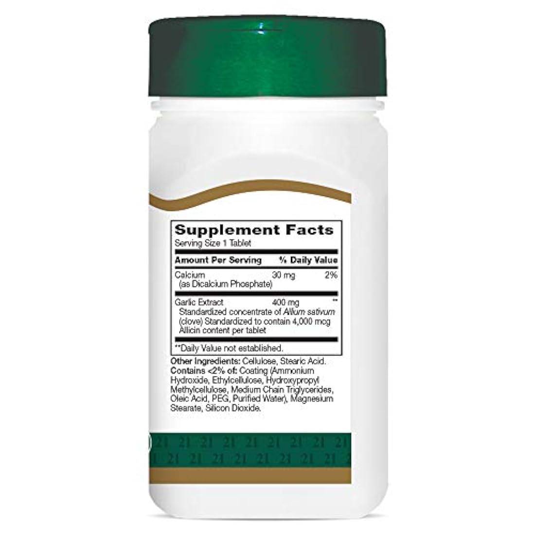 Pastillas de ajo del siglo XXI (sin olor), 60 unidades