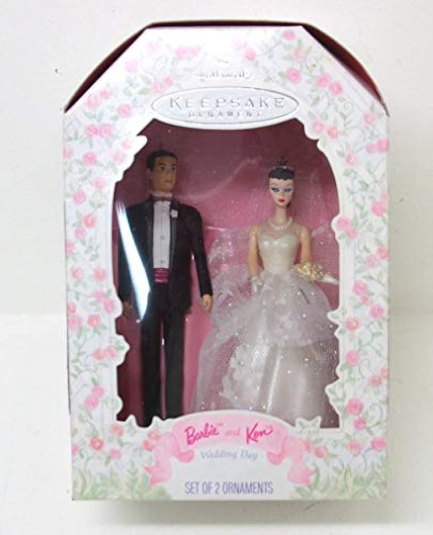 Adorno para el día de la boda de 1997 Barbie y Ken Hallmark