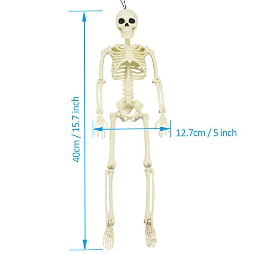 Esqueleto de Halloween de 16 pulgadas con articulaciones
