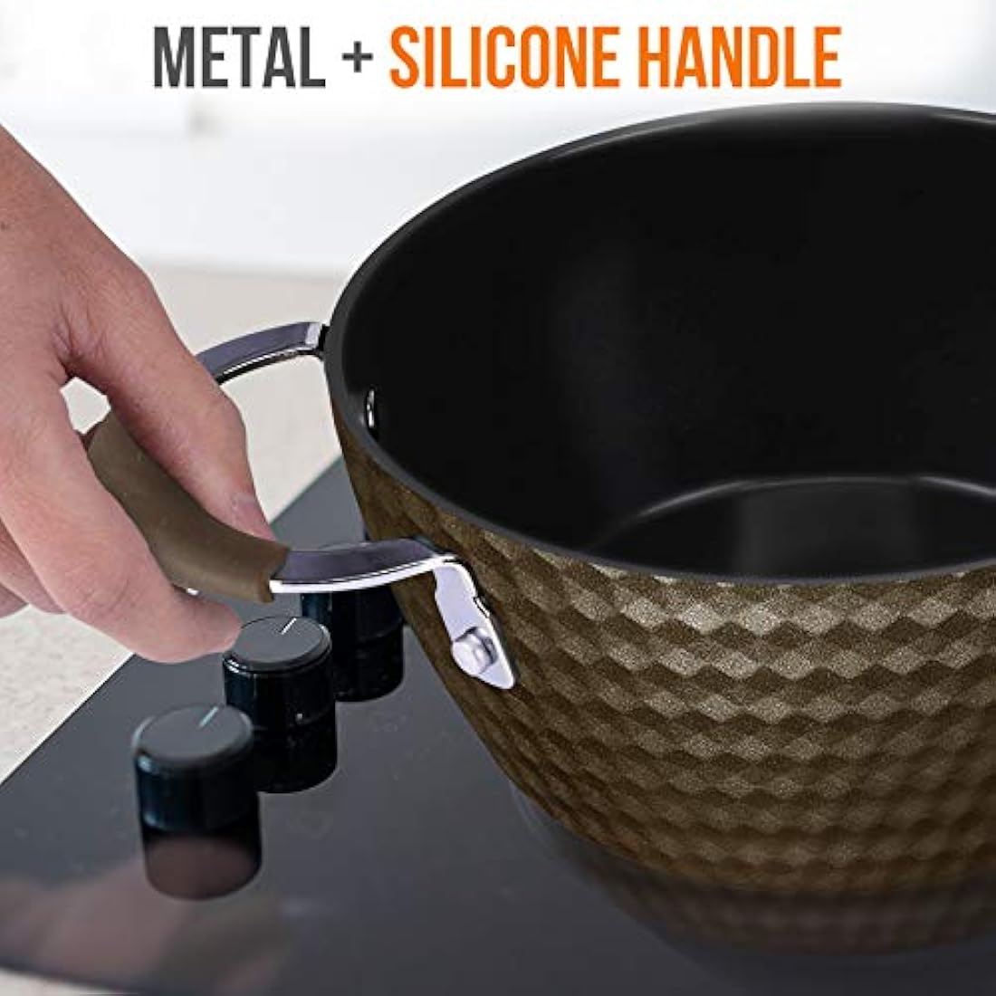 Olla duradera antiadherente NutriChef PRTNCCW11COFDOP