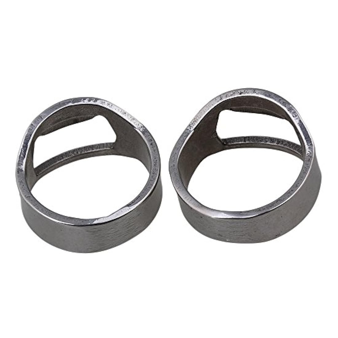 BQLZR dedo de acero inoxidable Anillo Abridor de botellas ligero Pack de 10