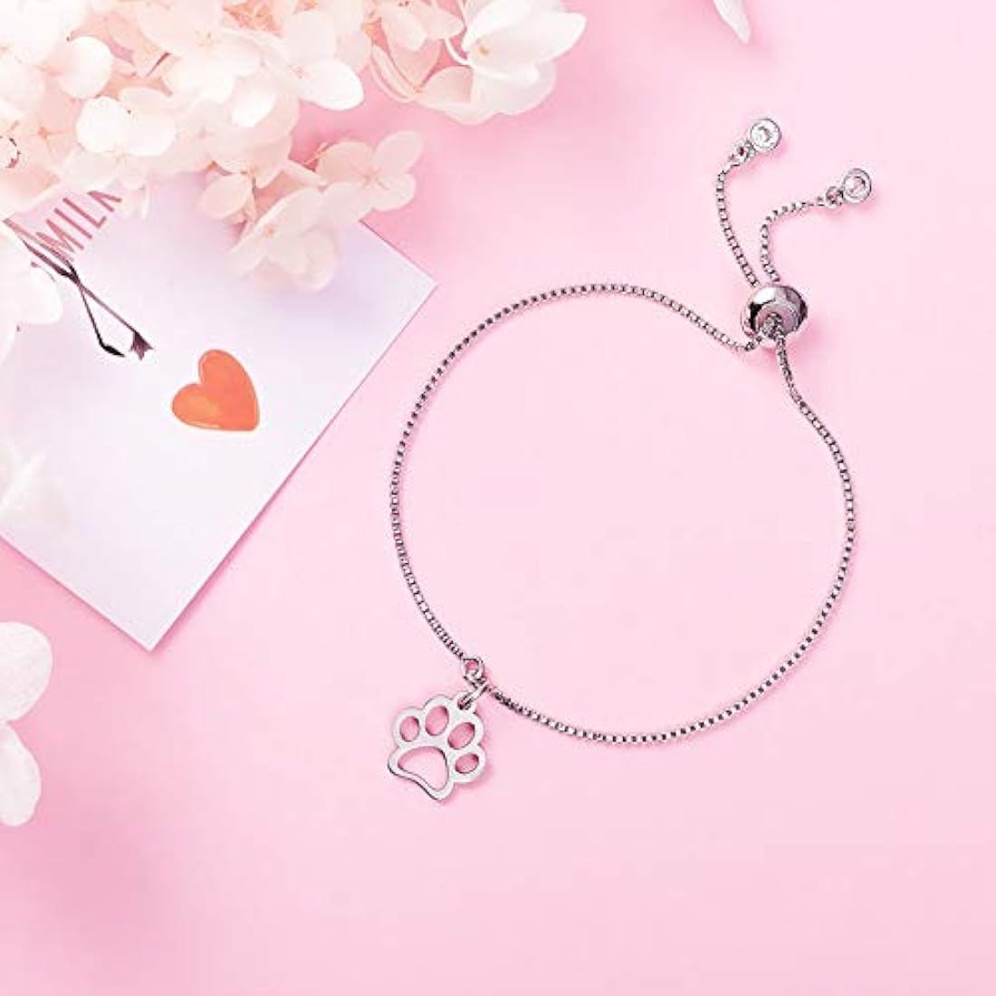 Colgante con diseño de huella de cat-dog