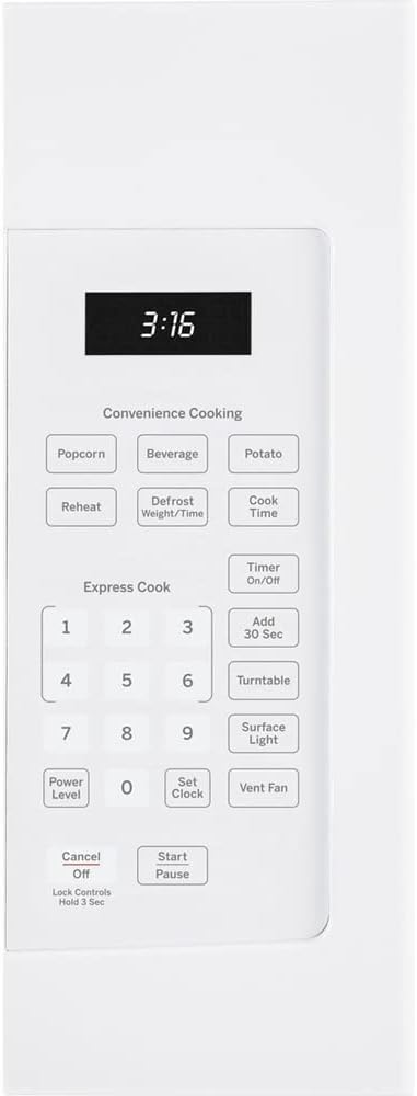 Microondas GE 1.6 Cu. Ft. Sobremesa JVM3160DFWW - Paquete CPS 2 Años