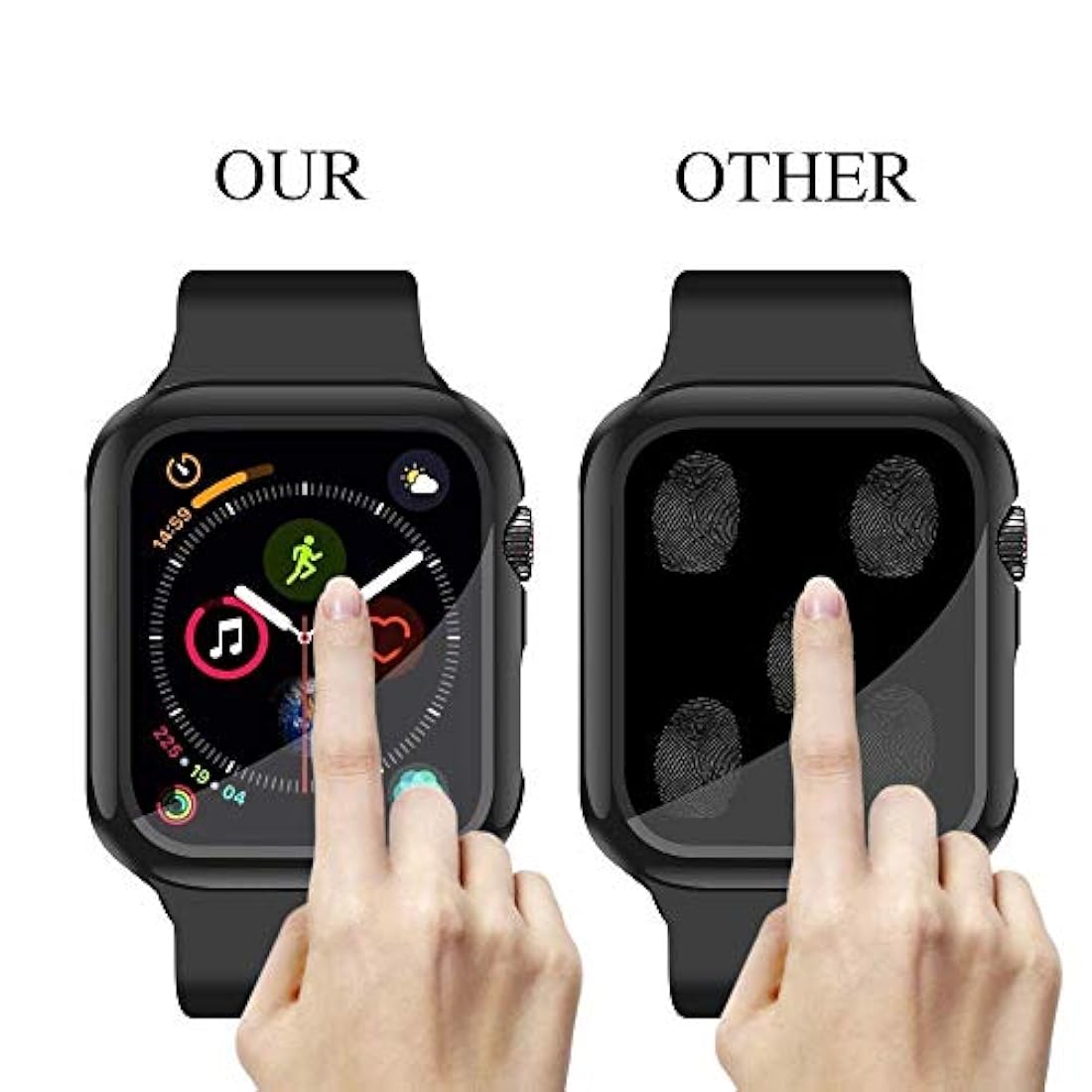 Juego de 2 carcasas protectoras para Apple Watch