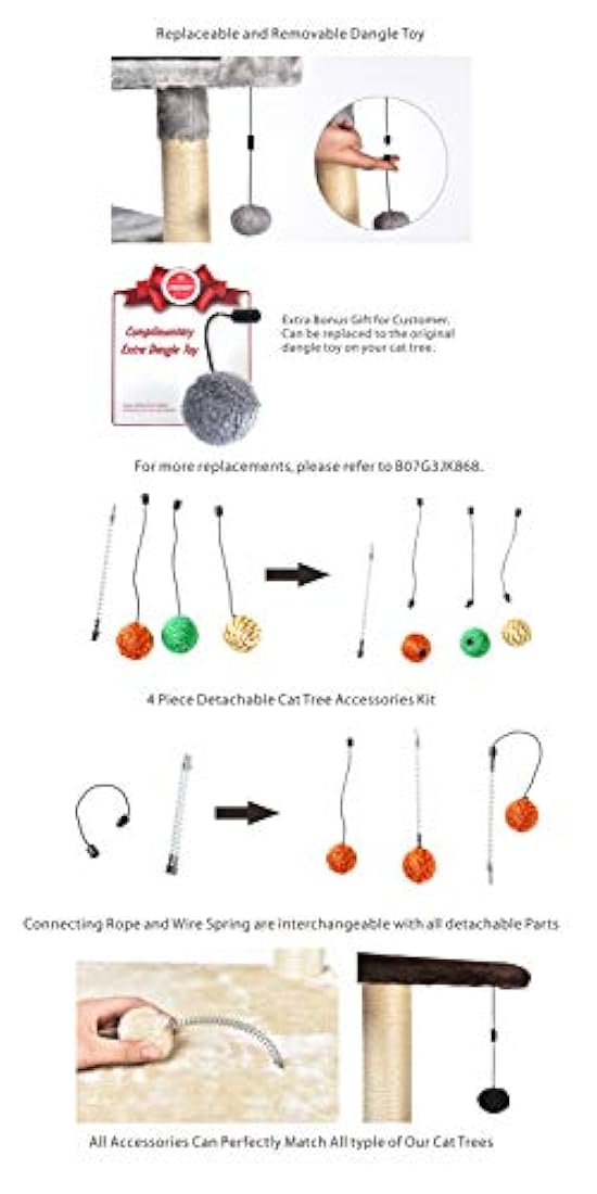 Rascador y hamaca para gatos.