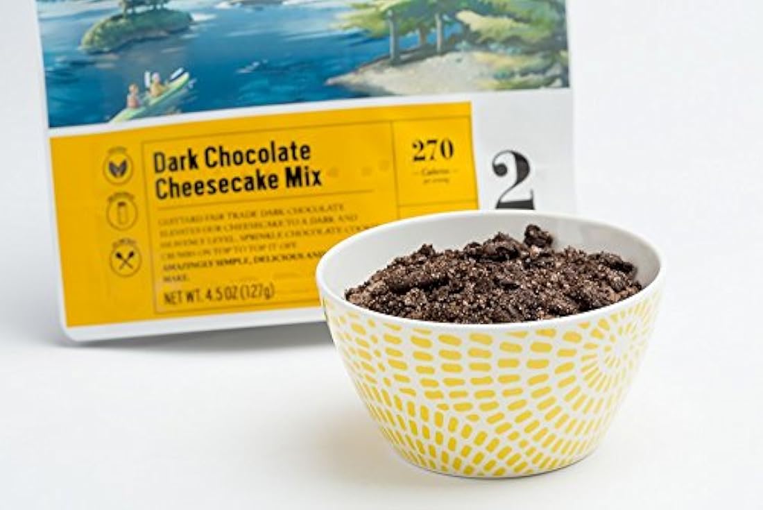 Mezcla de pastel de queso de chocolate oscuro