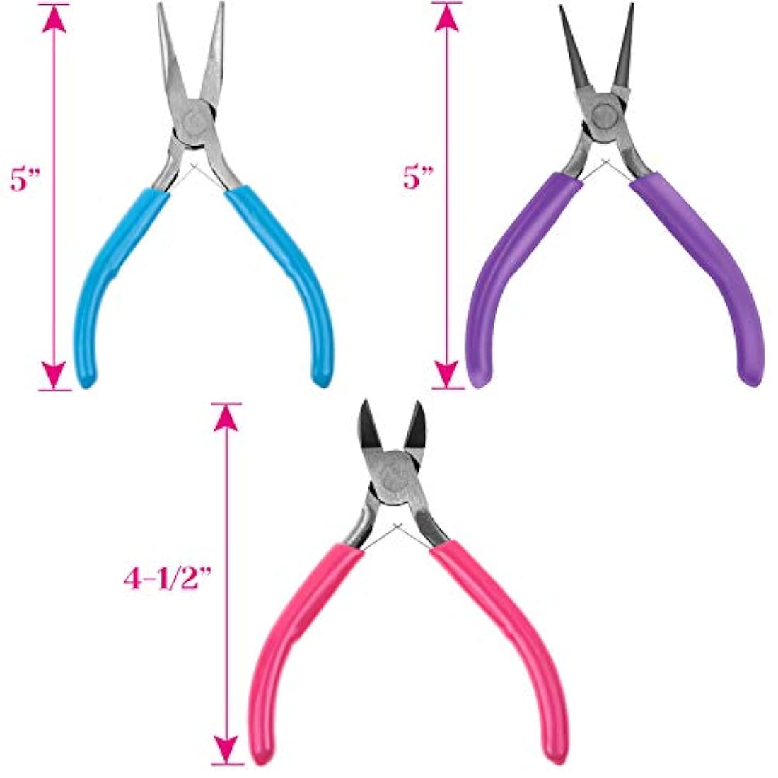 Anillos de salto y alicates de joyería para hacer joyas, kit de reparación de joyas Cridoz con 1520 anillos de salto de plata y 3 alicates de joyería para pendientes, collares, anillos, pulseras y suministros de joyería