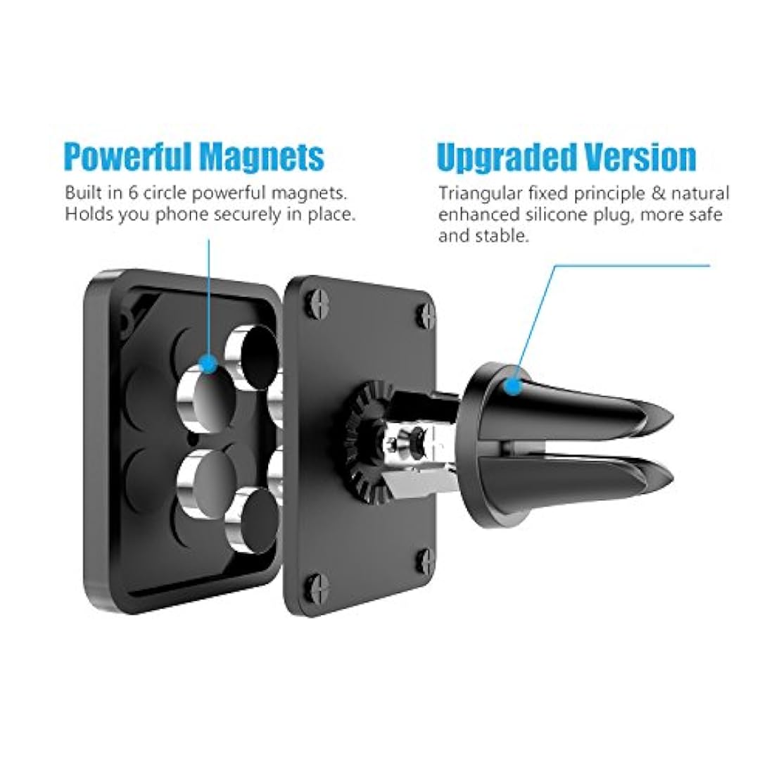 Soporte de coche o, magnético para teléfonos móviles WixGear