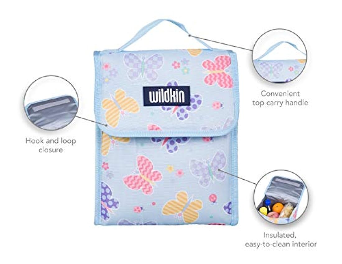 Wildkin Kids Bolsa de almuerzo aislada para niños y niñas