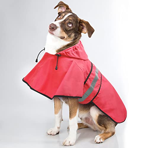 Candofly Poncho con capucha para perro impermeable ajustable
