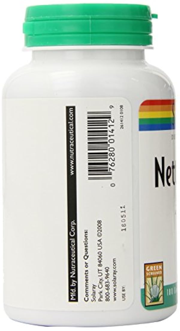 Solaray Nettle Leaf 450mg Vegano, Sin OGM |