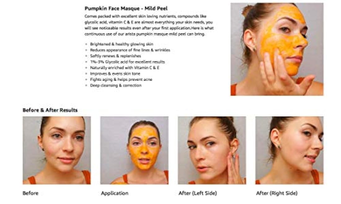 Mascarilla facial de 4 onzas, hidratante, exfoliante