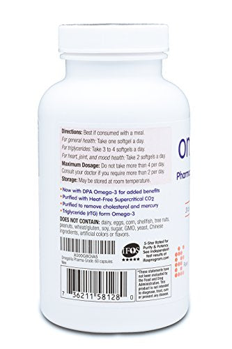 Omega-3, con recubrimiento entérico.