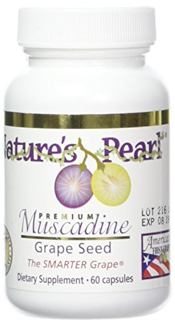 Clarinete Muscadine semillas de uva 60 ° Cápsulas, 650 mg