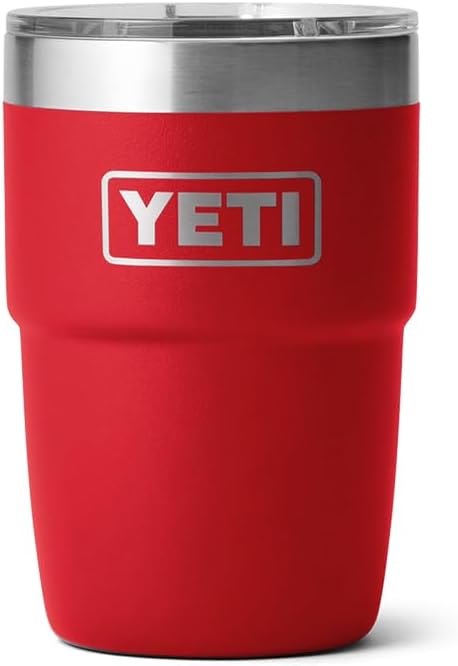 Taza apilable YETI de acero inoxidable, Rojo rescate