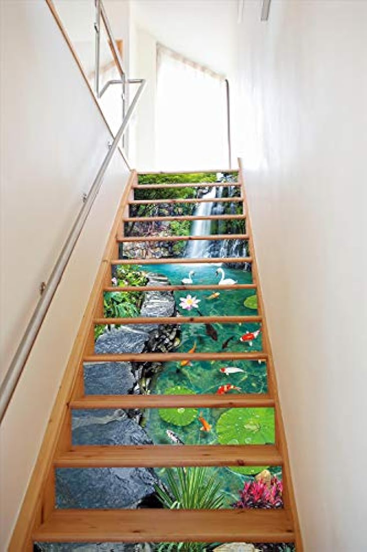 FLFK - Pegatinas 3D para escaleras, autoadhesivas