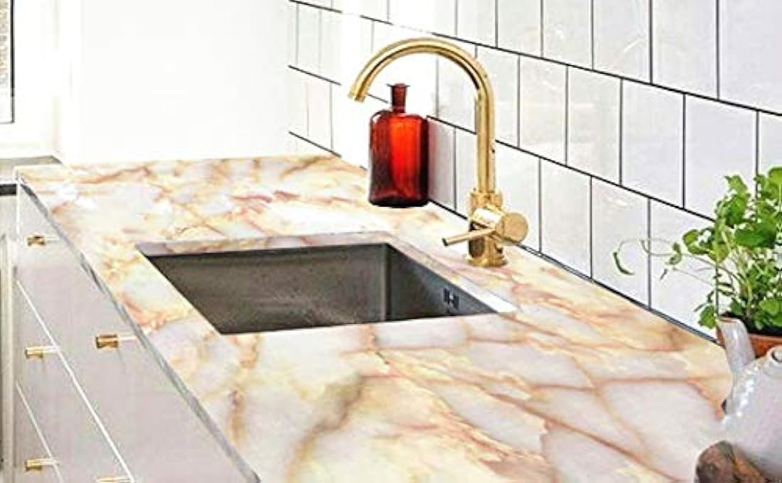 Redodeco blanco rosa jade mármol efecto granito