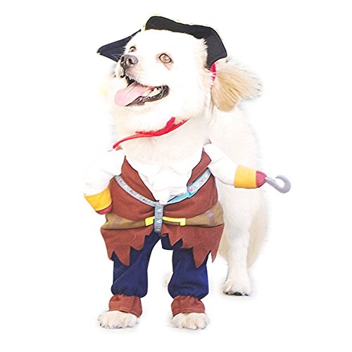 Nacoco - Disfraz para mascotas, perros y gatos, de Piratas del Caribe (XS)