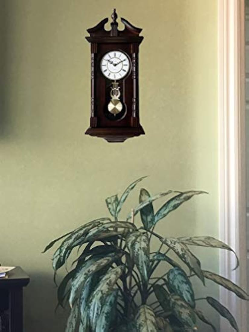 reloj abuelo de madera con melodía con péndulo de madera