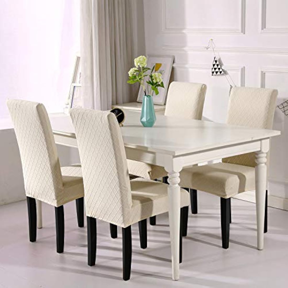 Paquete de 4 fundas protectoras para sillas de comedor