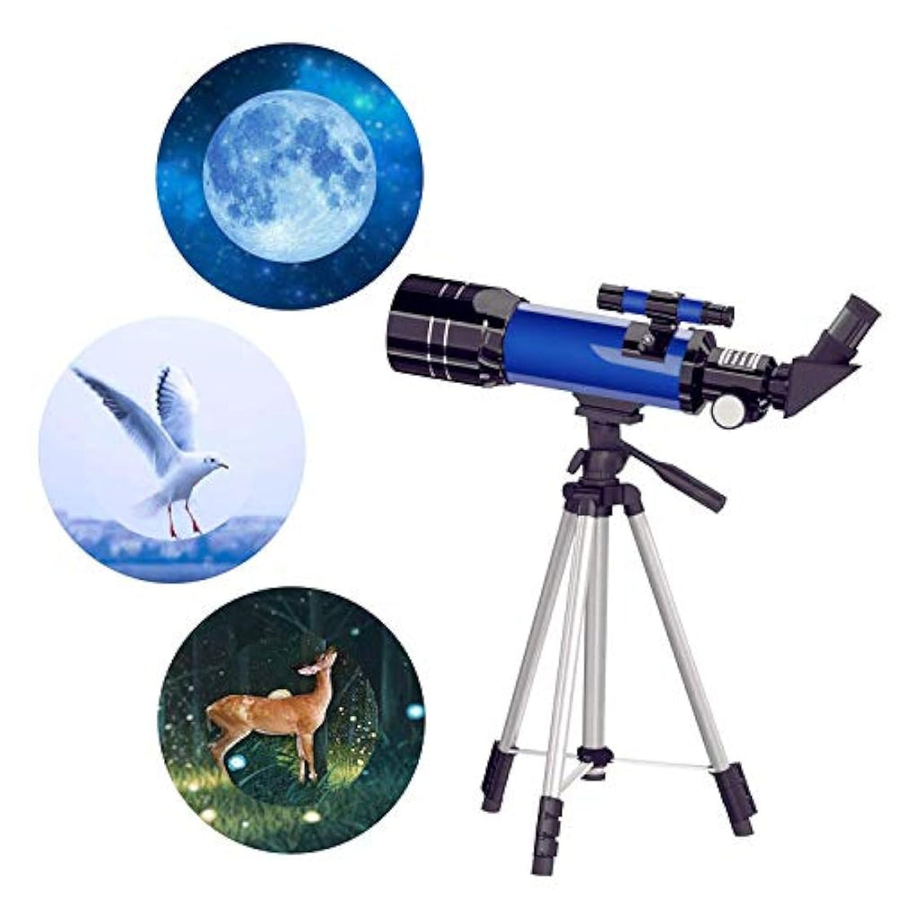 telescopio refractor de astronomía de 2.756 en trípode