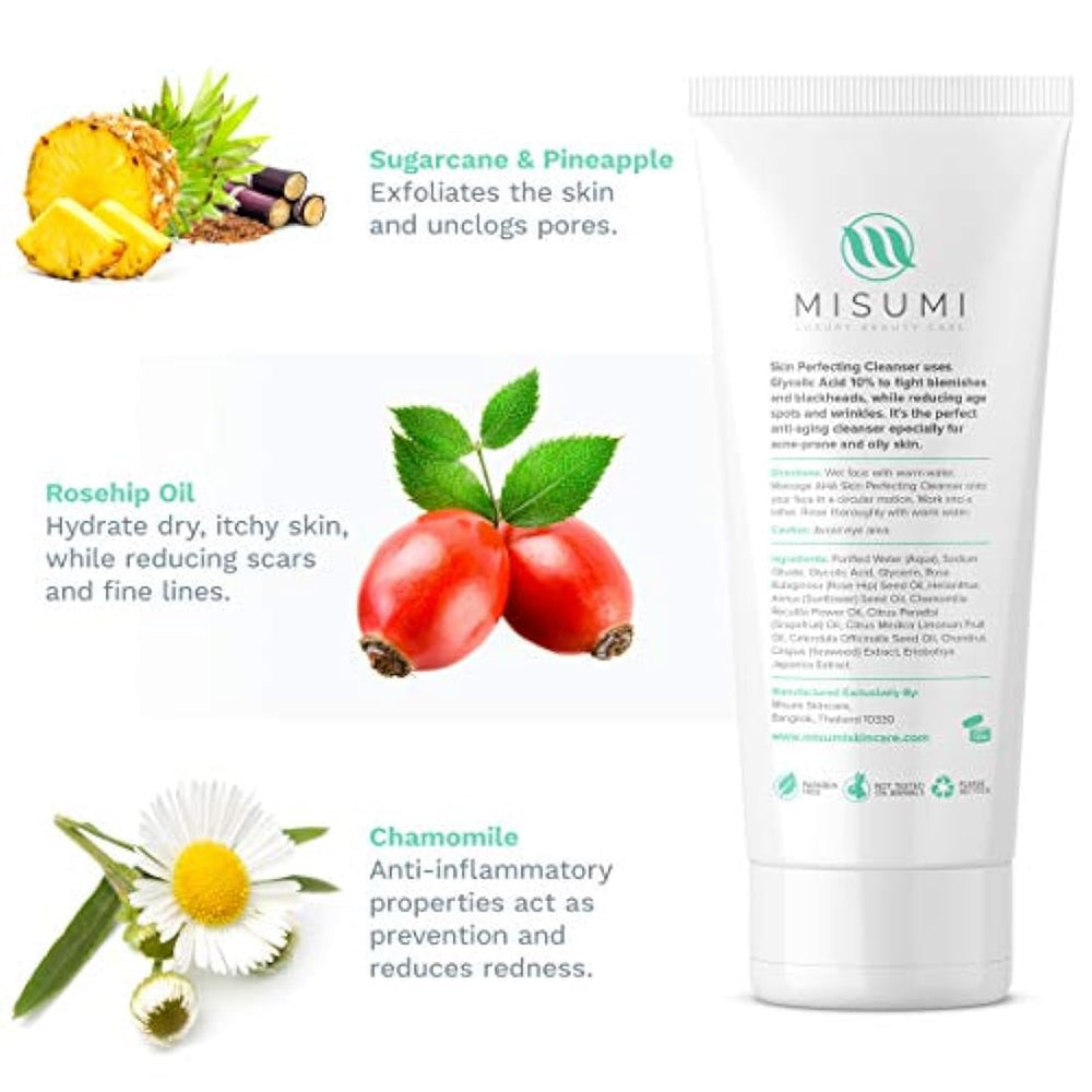 Limpiador  acné con ácido glicólico - Ácido hidroxi alfa 10%