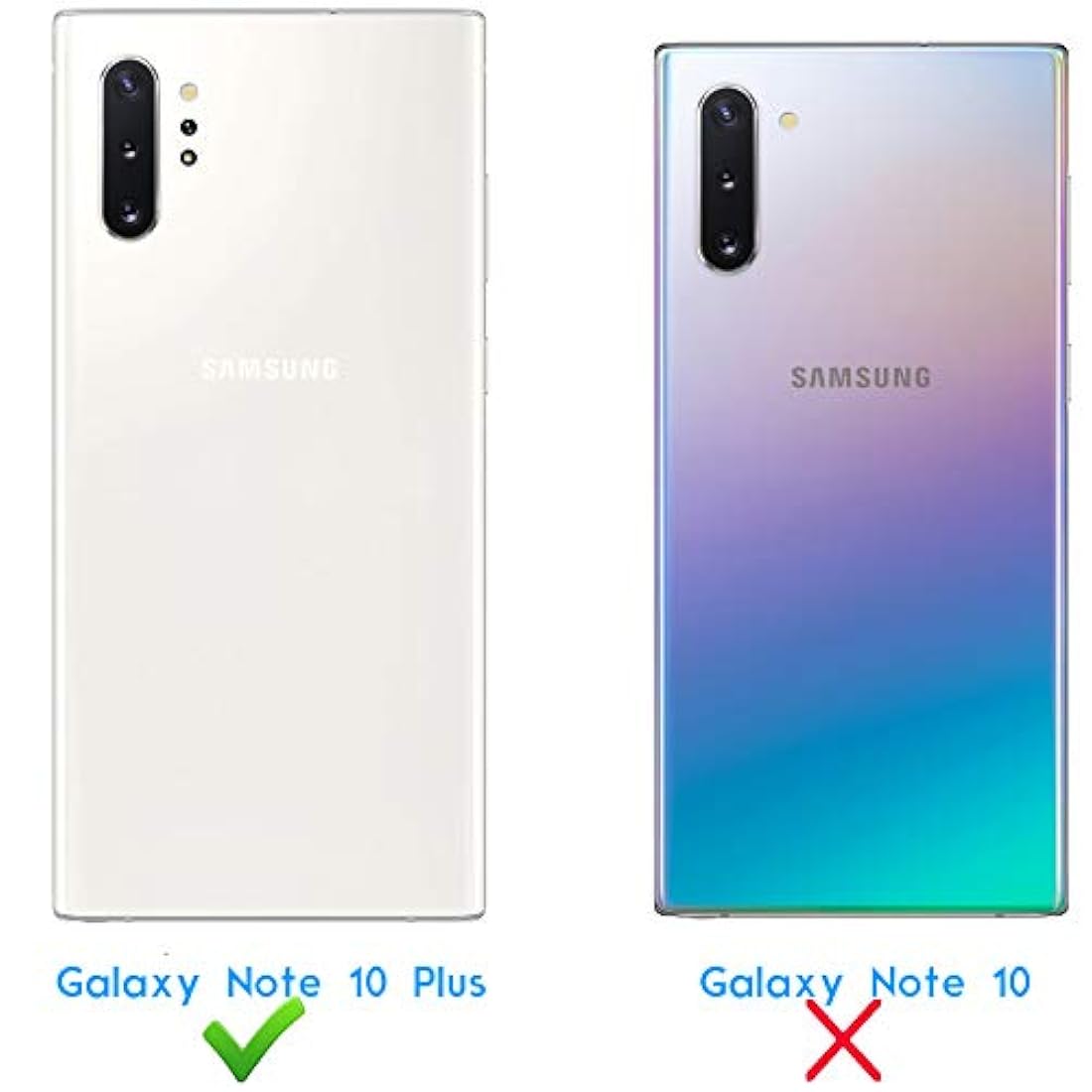 Funda para Galaxy Note 10 Plus, negro.