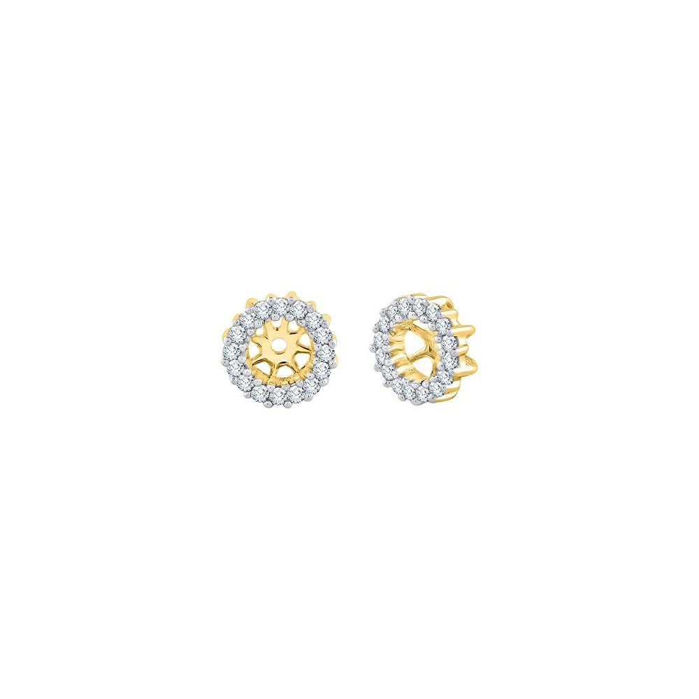 Aretes de diamantes en oro