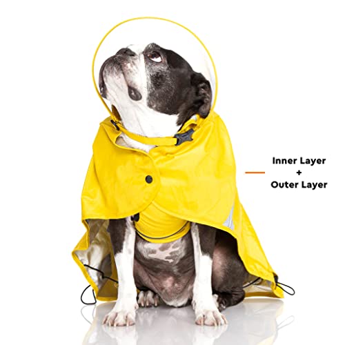 Gooby Chubasquero para perros V2 - Poncho impermeable