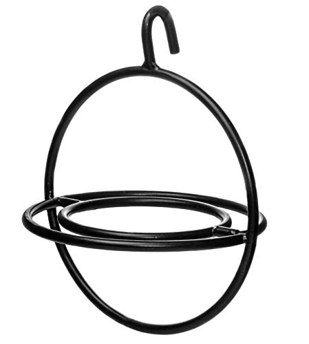 Comedero circular para colibrí, de cristal rojo