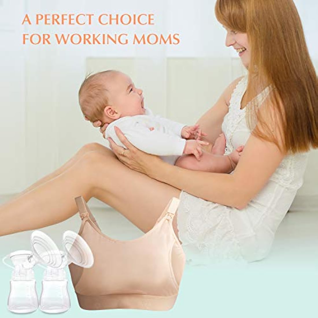 Momcozy Sujetador de bombeo ajustable para bombas de pecho