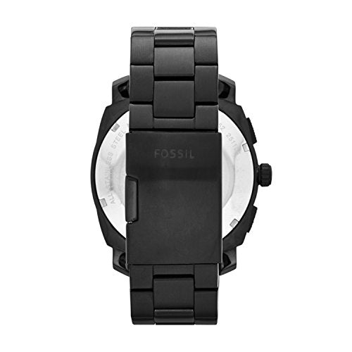 Reloj para hombre negro de acero inoxidable