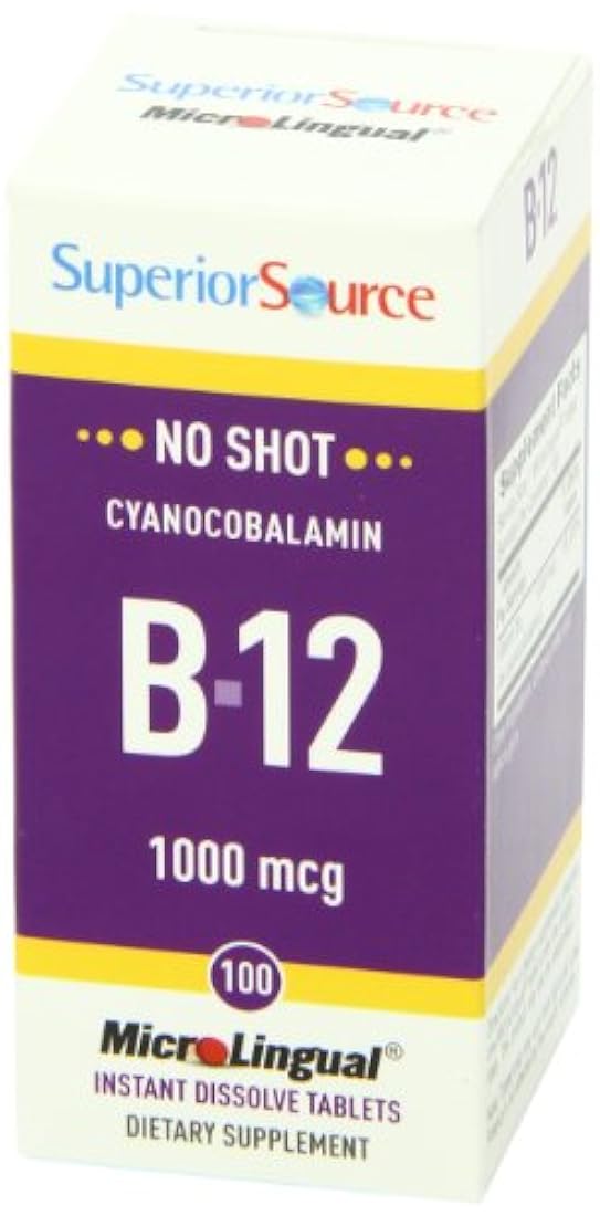 Superior Source No Shot B12, 1000 mcg, 100 unidades