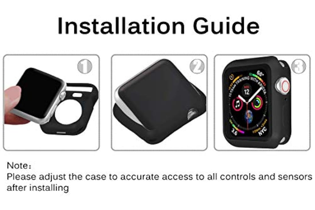 Miimall - Carcasa para reloj Apple Watch Series