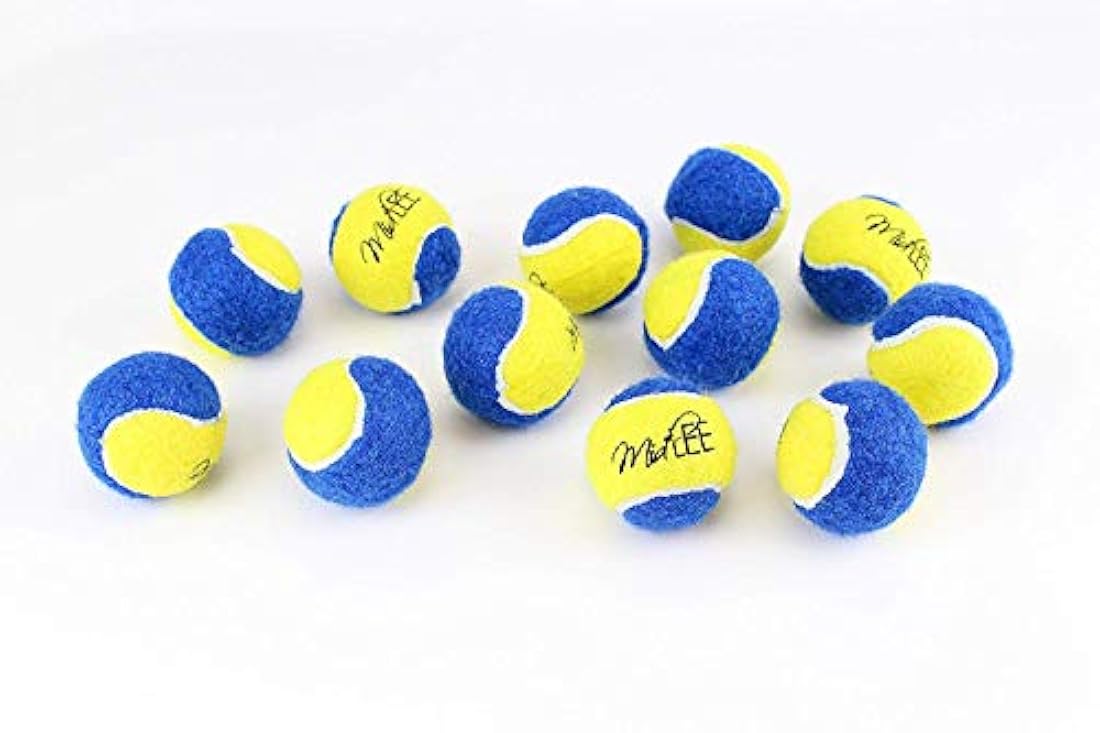 Midlee Pelotas de tenis para perro 1.5 in 12 unidades