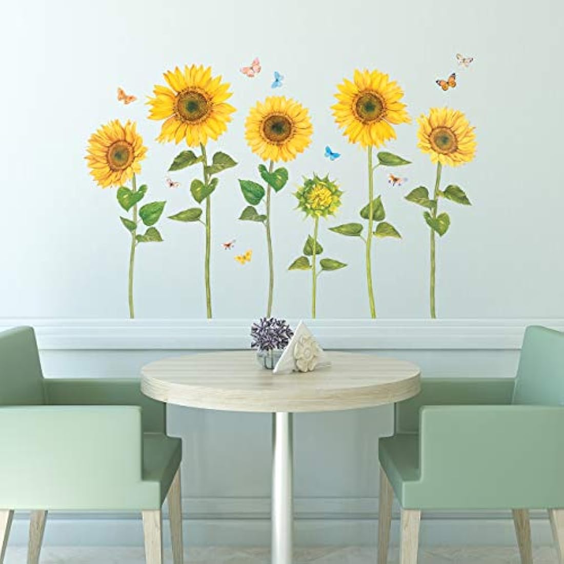 Pegatinas de pared para niños diseño de girasoles