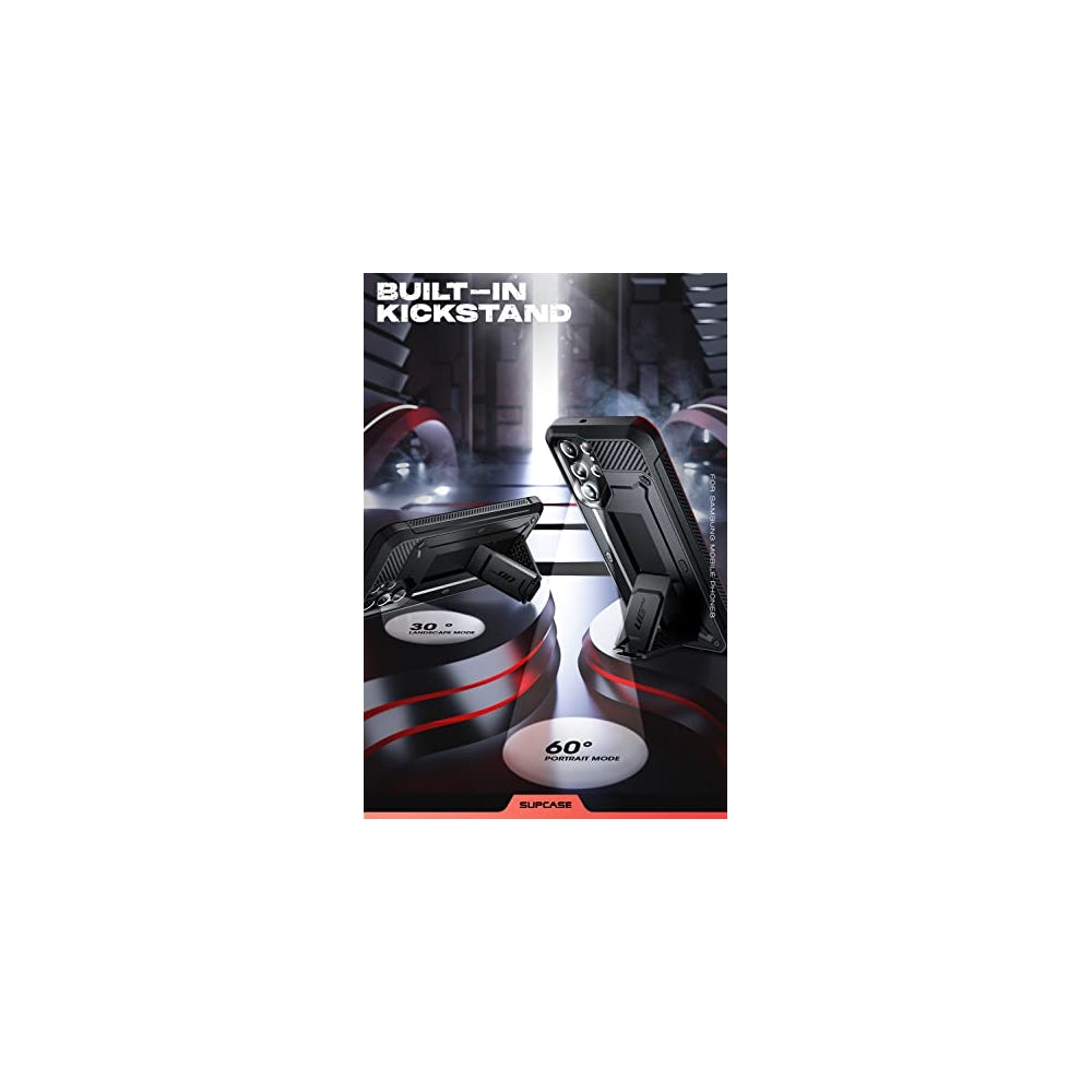 SUPCASE Unicorn Beetle Pro Series - Funda para Samsung Galaxy S22 Ultra 5G (versión 2022), cuerpo completo de doble capa resistente con clip para cinturón y soporte sin protector de pantalla integrado (negro)