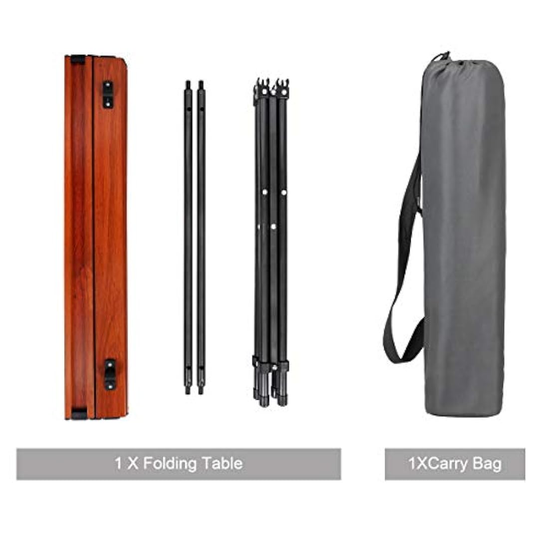 Mesa plegable de aluminio para 4 con bolsa de transporte