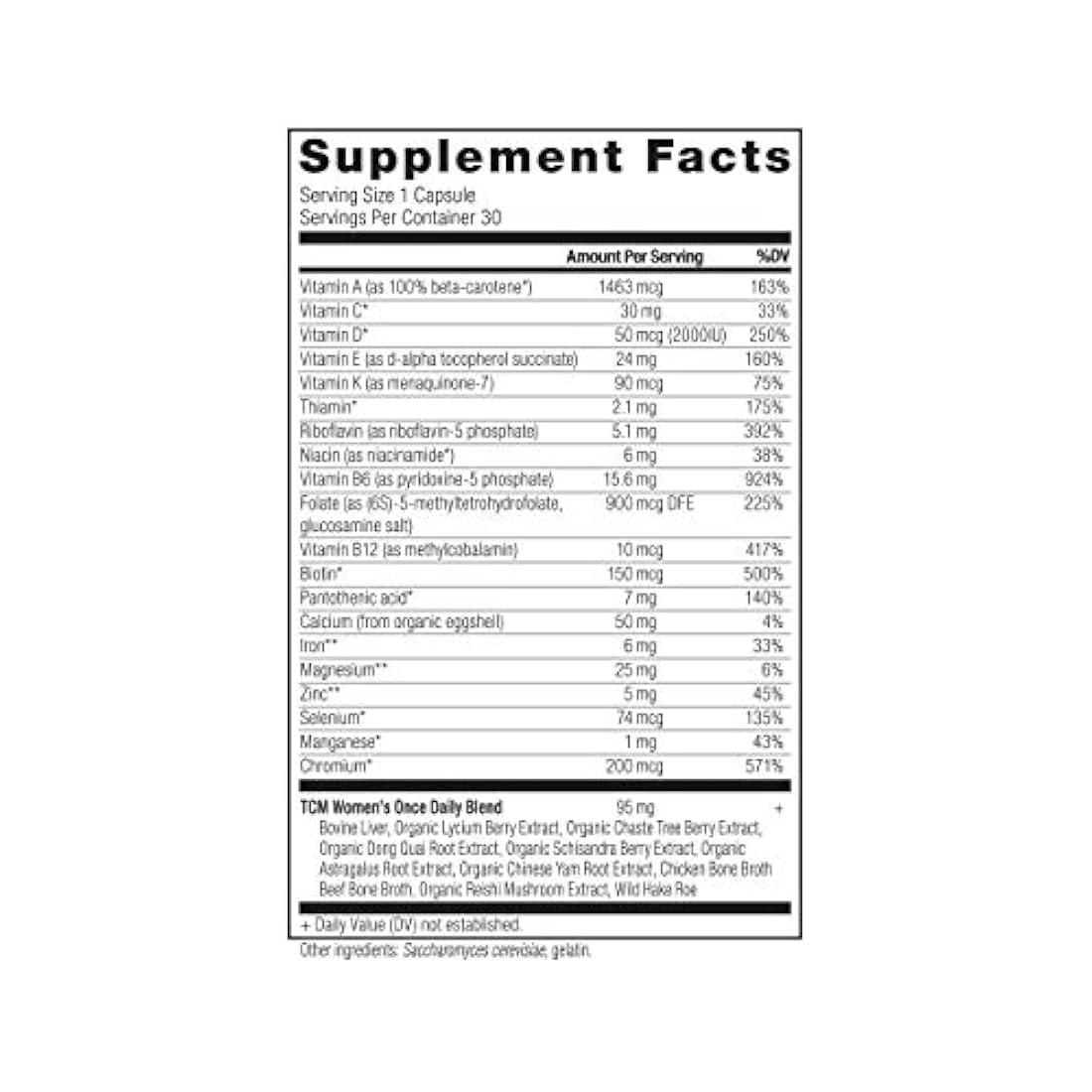 Ancient Multi Women Once Daily – Multi Vitamina y Apoyo Inmune, Hierbas Adaptogénicas, Folato Metilado, Paleo & Keto Friendly, 30 Cápsulas