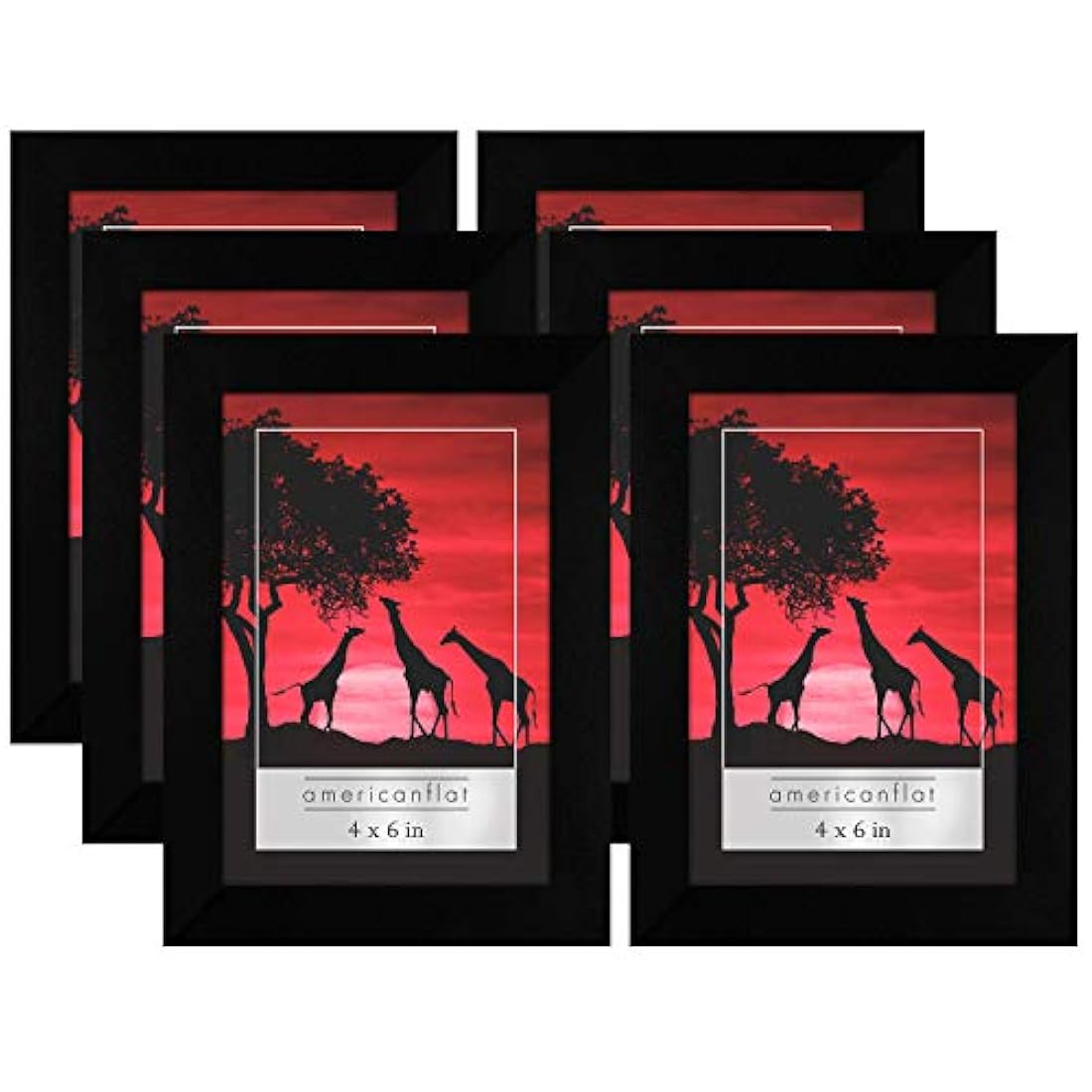Paquete de 6 marcos de fotos Americanflat