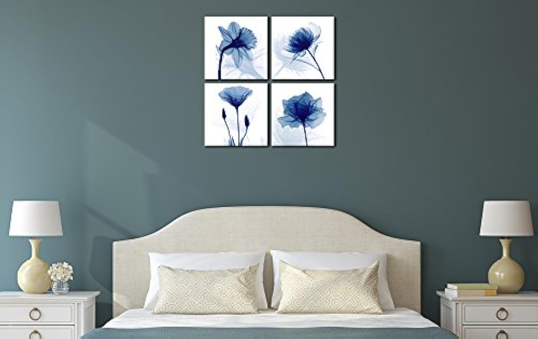 Pyradecor - Lienzo decorativo con diseño de flores