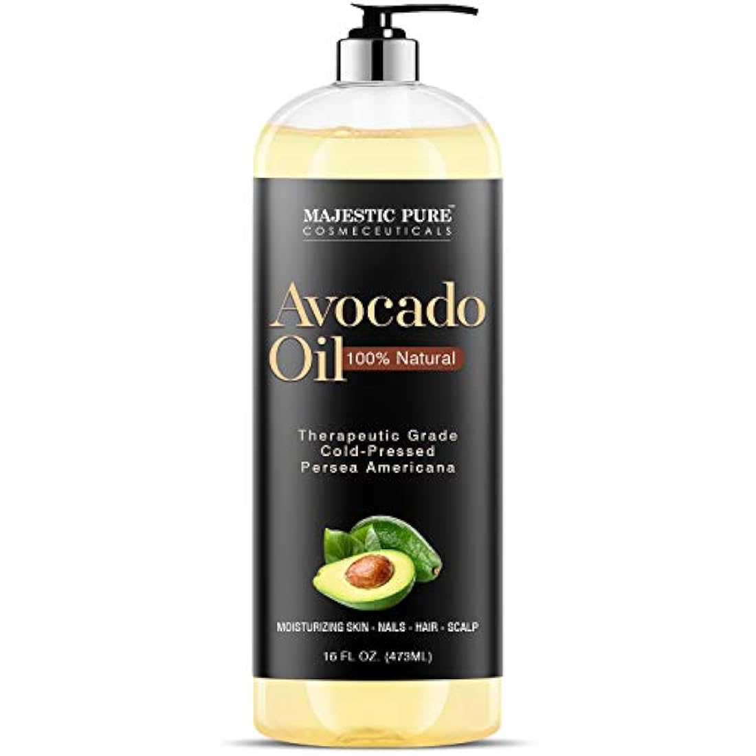 Aceite de aguacate puro para cabello y piel