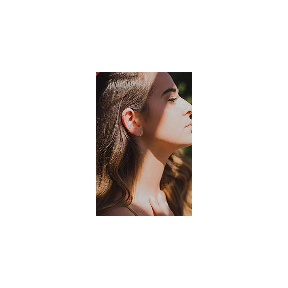 Aretes de aro de plata para mujeres 3 pares de aretes