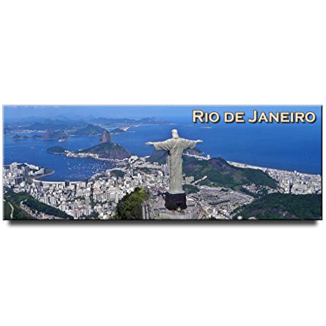 Imán panorámico de Río de Janeiro Brasil Cristo Redentor