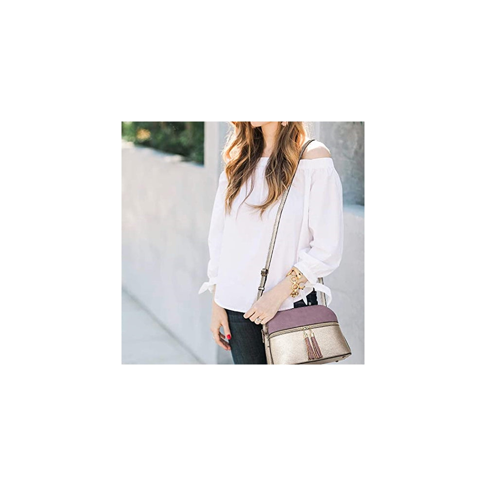 Bolsos de hombro para mujer con cremallera bolsillos
